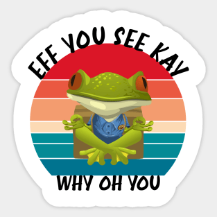 Eff you see kay why oh you Sticker